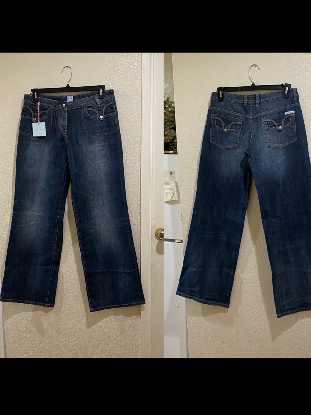 NWT Sass & Bide Sydney Free Day Love Wide Leg Deep Blue Jean Size 30